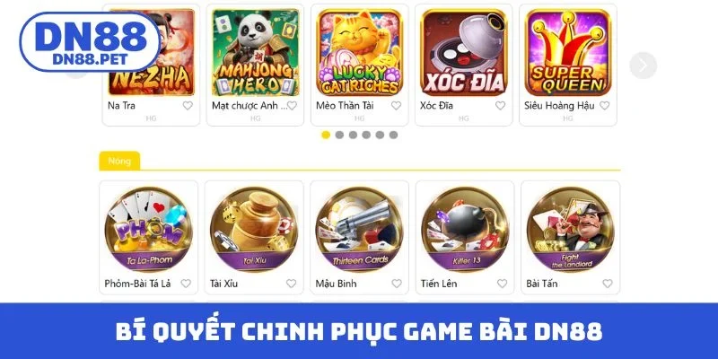 Bí quyết chinh phục game bài DN88