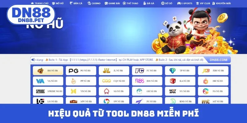 Hiệu quả từ tool DN88 miễn phí