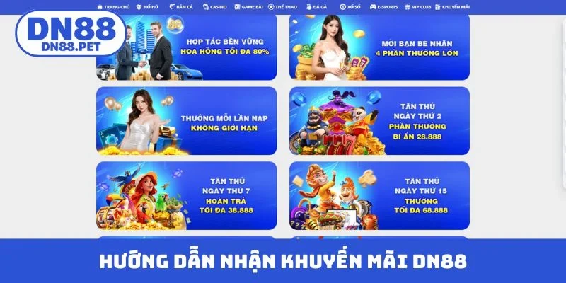 Hướng dẫn nhận khuyến mãi DN88